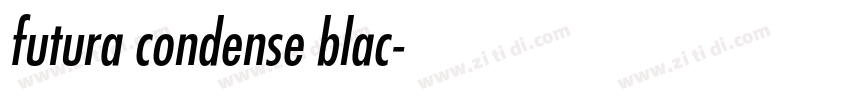futura condense blac字体转换